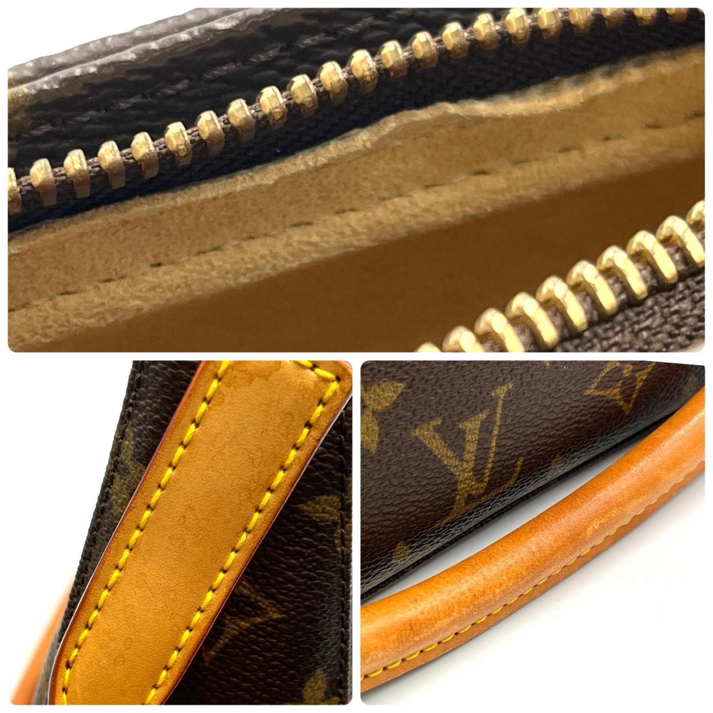 Louis Vuitton Looping Mm M51146 Monogram Canvas Brown Handbag