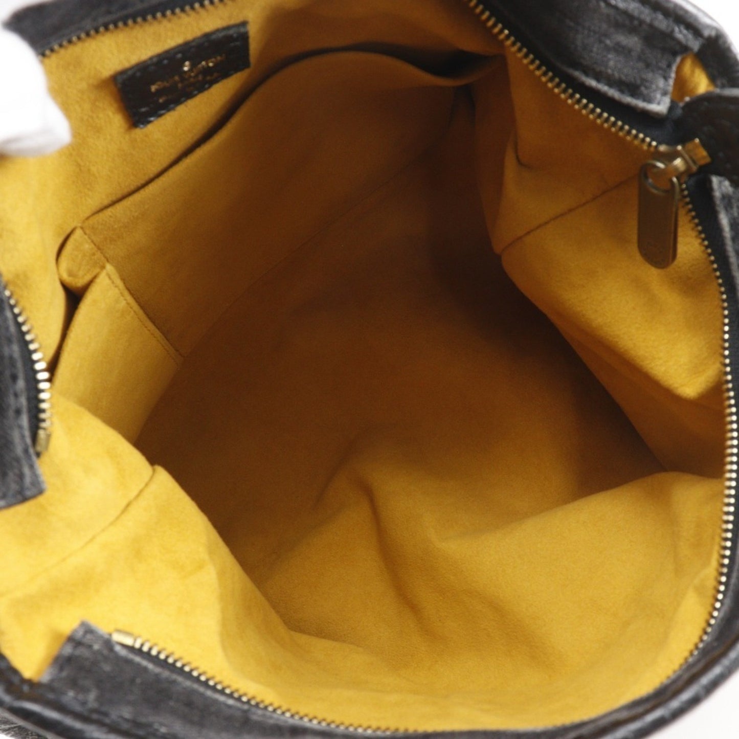 Louis Vuitton Neo Cavi Mm Handbag Shoulder M95351 Monogram Denim 2007 Black Sd3007 2Way A5