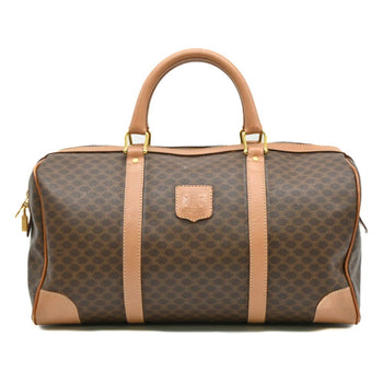 Celine Macadam Boston Bag Leather Brown