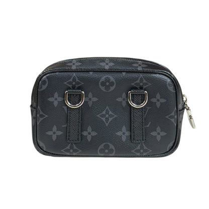 Louis Vuitton Outdoor Pochette Taiga Rama Shoulder Bag Monogram Eclipse M30755 Black