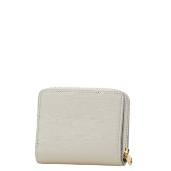 Gucci Script Mini Bifold Wallet 772639 Gray Leather