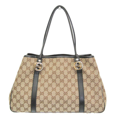 Gucci Gg Twins 232957 Women'S Canvas Tote Bag Beige