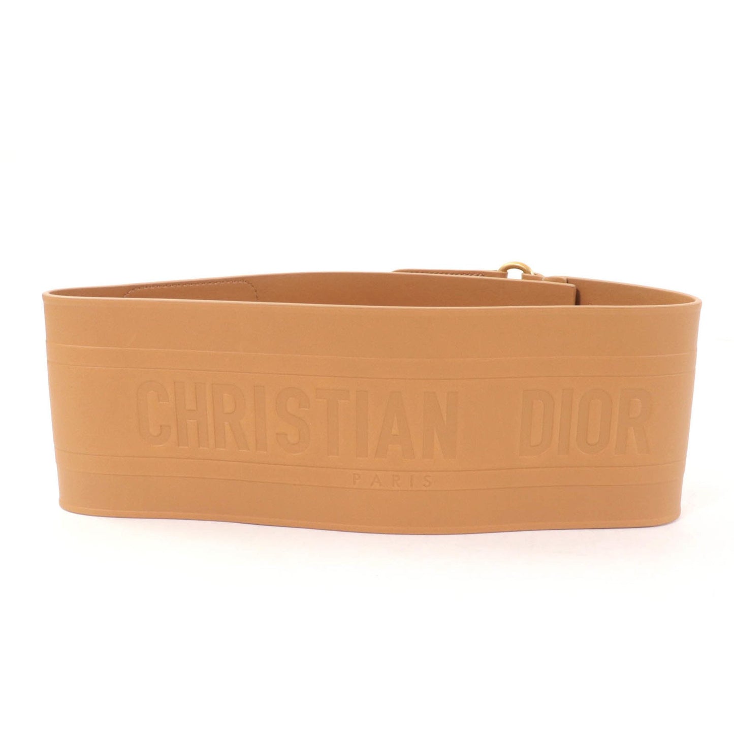 Christian Dior B0098Cmiv D-Waist Maxi Leather Belt With Double Gold Buckle