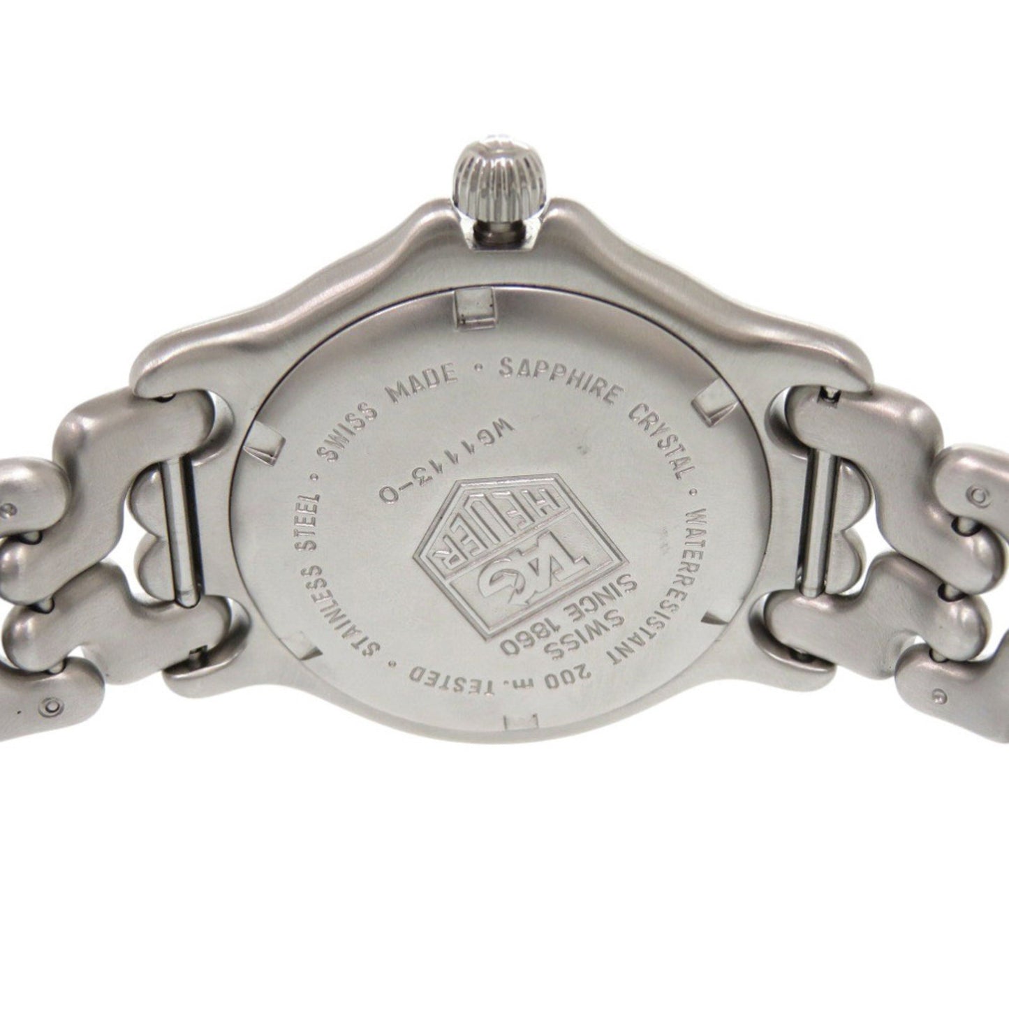 Tag Heuer Cell Date Wg1113-0 Professional Quartz Watch In Stainless Steel Gray 0233