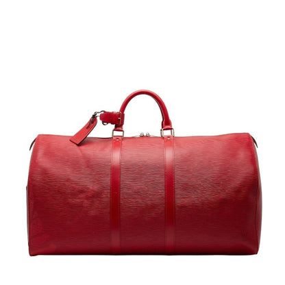 Louis Vuitton Epi Keepall 55 Boston Bag M42957 Castilian Red Leather