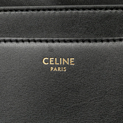Celine Small Besas 16 Seize Shoulder Bag In Black Leather
