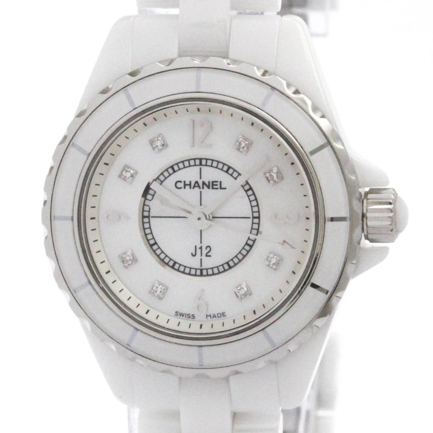 Chanel J12 Diamond Mop Dial Ceramic Quartz
