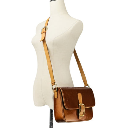 Louis Vuitton Vernis Christy Gm Shoulder Bag M91107 Brown