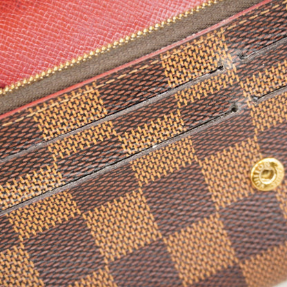Louis Vuitton Damier Portefeuille Kaisa Long Wallet N61221 Ebene Trois