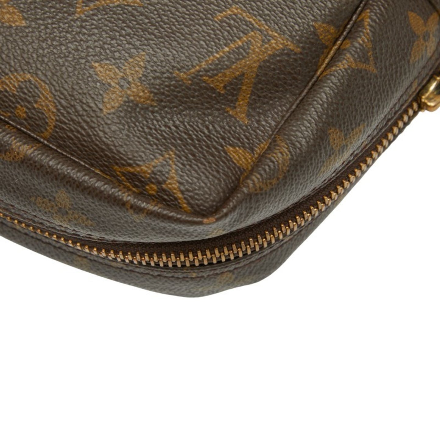 Louis Vuitton Monogram True Toilet 28 Second Bag/Clutch Bag M47522 Brown Leather