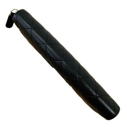 Chanel Caviar Skin Round Wallet Black Long