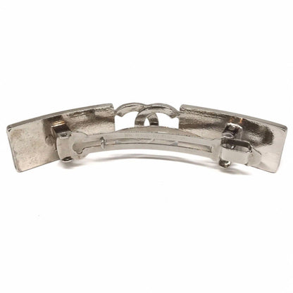 Chanel Barrette Silver Coco Mark Hair Clip Metal Chanel