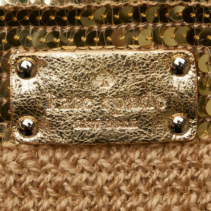 Kate Spade Sequined Chain Handbag In Beige