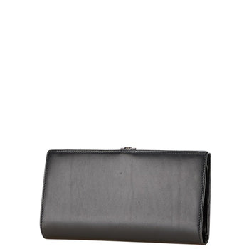 Gucci G Logo Long Wallet 035 2067 2098 Black Leather