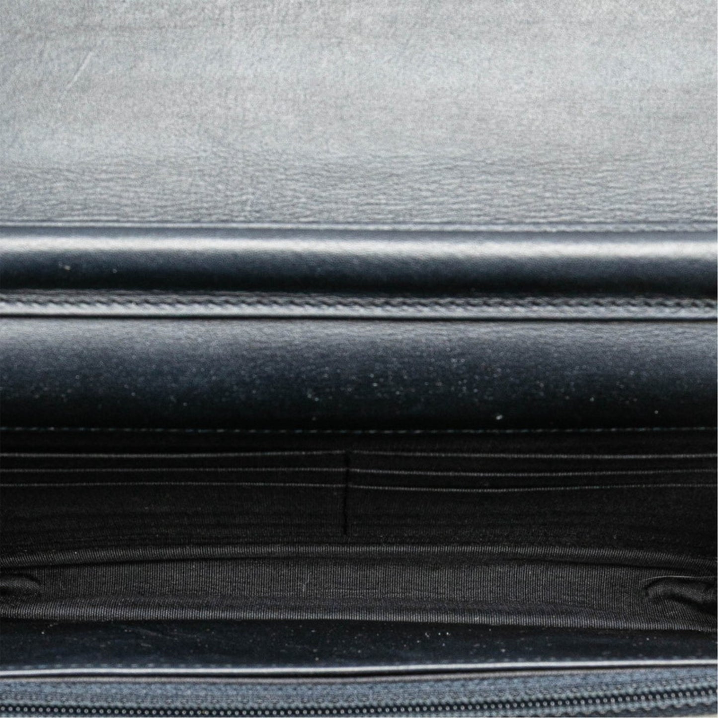 Chanel Deauville Chain Wallet A80795 Navy White Denim Leather