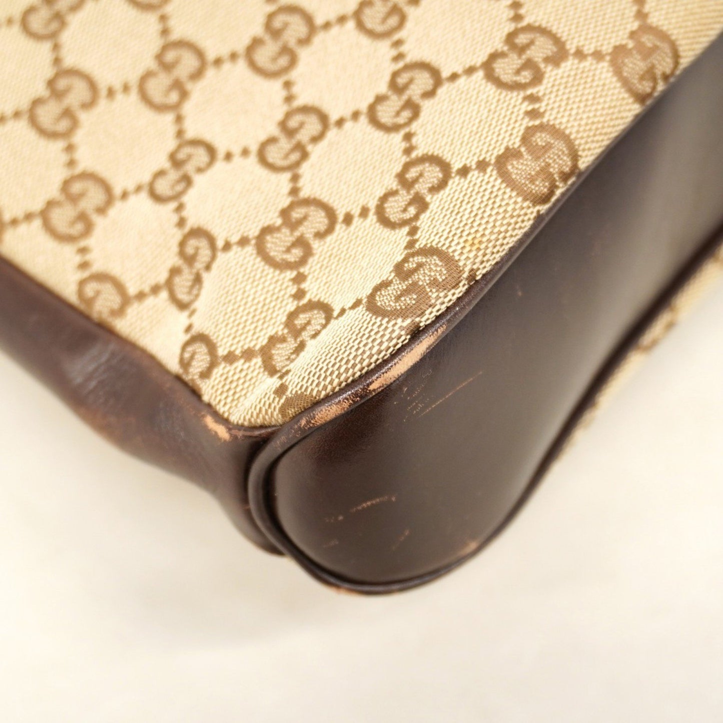 Gucci Gg Canvas Shoulder Bag 109106 Brown