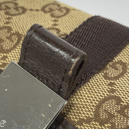 Gucci Waist Bag Gg Canvas 131236 Brown