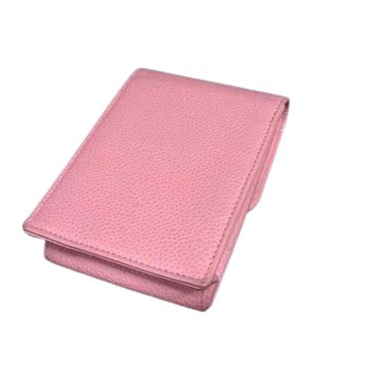 Chanel Coco Mark Cigarette Case A135511 In Pink Caviar Leather