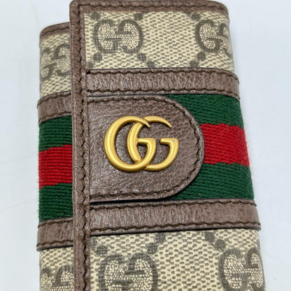 Gucci Gg Marmont 6-Ring Key Case In Supreme Canvas