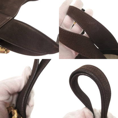Gucci 296877 Nubuck Leather Brown Tote Bag Handbag 0256 Gucci
