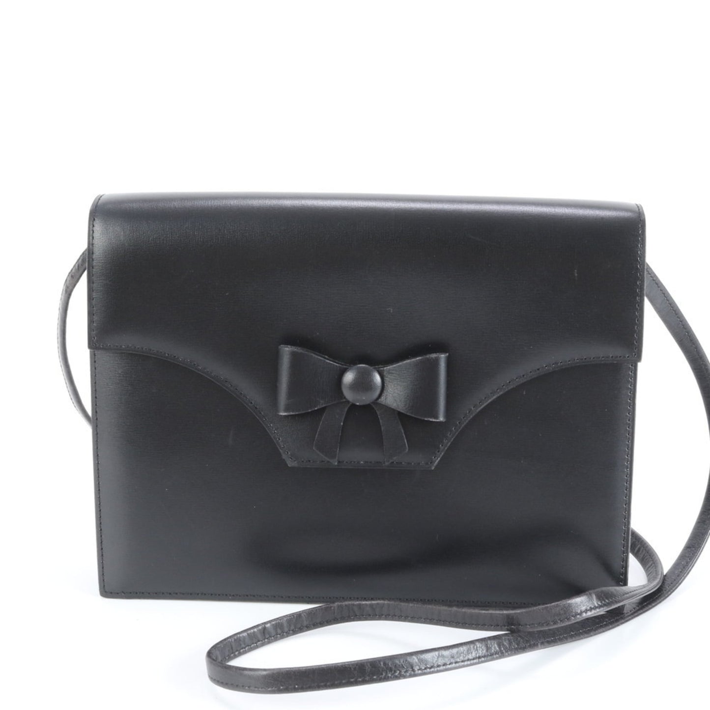 Christian Dior Ribbon Leather Shoulder Bag Crossbody
