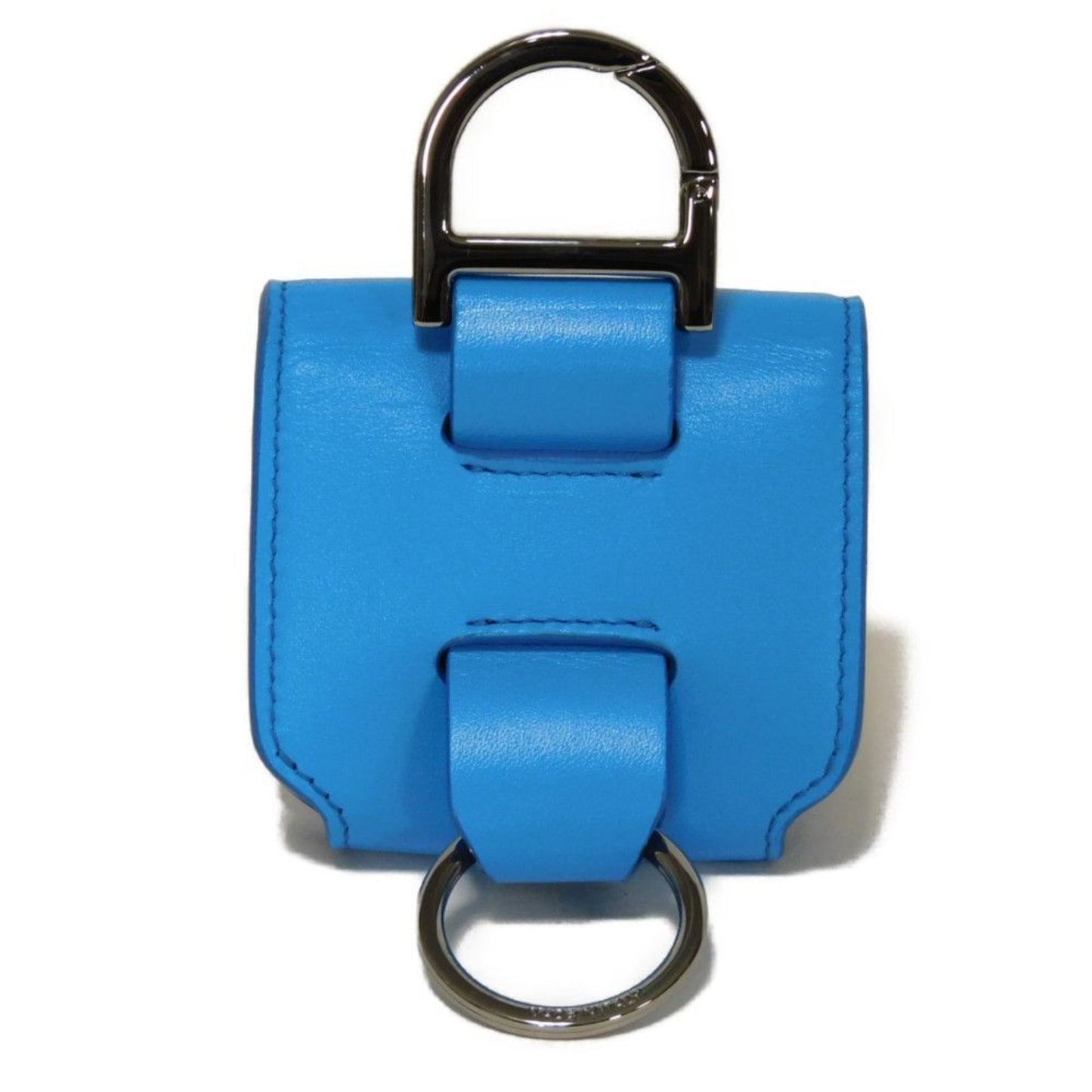 Christian Dior Dior Keychain Airpods Pro Case Flap Smooth Calfskin Neck Strap Metal Blue 2Adkh271Ucl