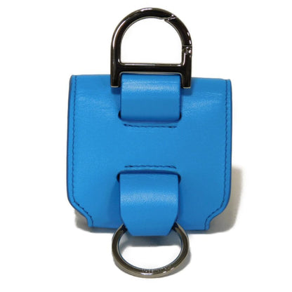 Christian Dior Dior Keychain Airpods Pro Case Flap Smooth Calfskin Neck Strap Metal Blue 2Adkh271Ucl