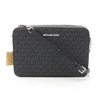 Michael Kors Jet Set Item Jet Set Mk Signature Shoulder Bag Coated Canvas Leather