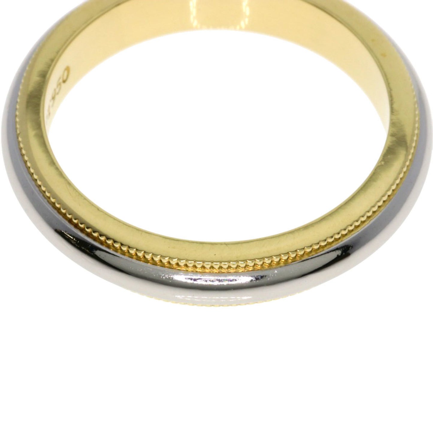 Tiffany & Co. Milgrain Ring In 18K Yellow Gold/Pt950