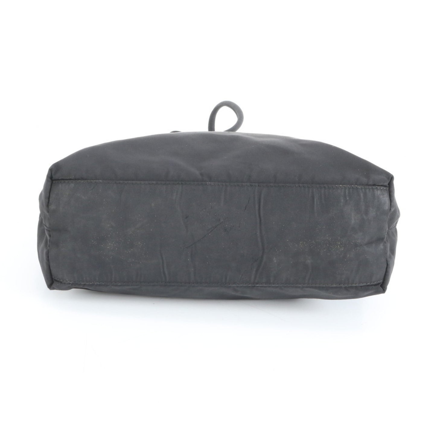 Prada Tessuto Nylon Triangle Logo Tote Bag Shoulder Black