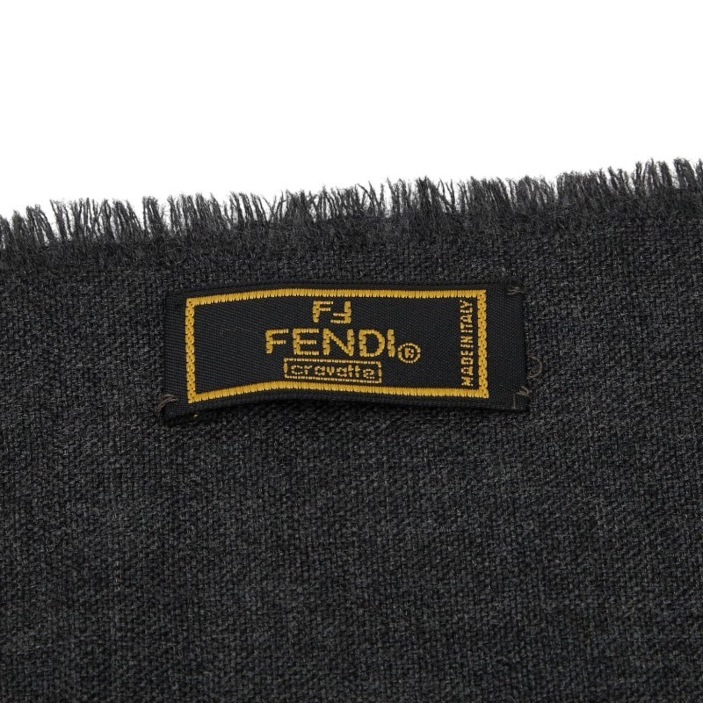 Fendi Logo Fringe Scarf