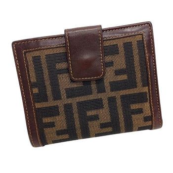 Fendi Zucca Pattern Double Wallet