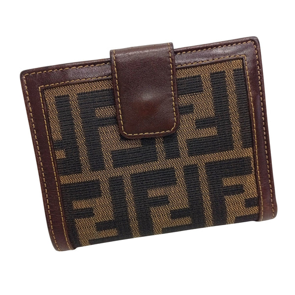 Fendi Zucca Pattern Double Wallet