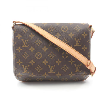 Louis Vuitton Musette Tango Long Strap Monogram Shoulder Bag Coated Canvas Leather