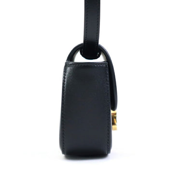 Celine Shoulder Bag Claude Calf Leather Black Gold