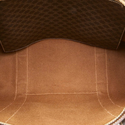 Celine Macadam Handbag Tote Bag Brown Pvc Leather