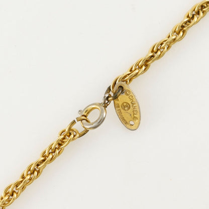 Chanel Chanel Coco Mark Necklace Gold Plated Approx. 13.6G Coco