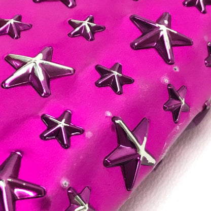Jimmy Choo 163Filipa.Cim Zip Around Long Wallet Filipa Star Studs Long Wallet Purple Metallic Purple