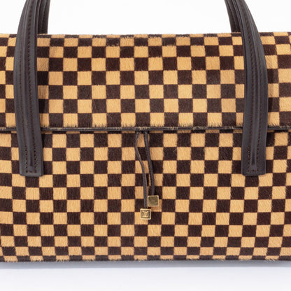 Louis Vuitton Damier Sauvage Lion Handbag M92131 Pony Leather
