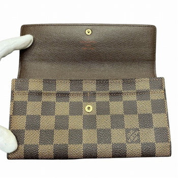 Louis Vuitton Damier Pochette Porto Monnaie Credit N61725 Long Wallet