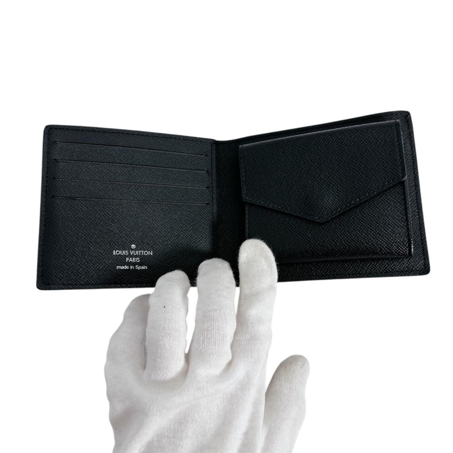 Louis Vuitton Louis Vuitton Bi-Fold Wallet Wallet Damier Graphite Portefeuille Marco Canvas N62664