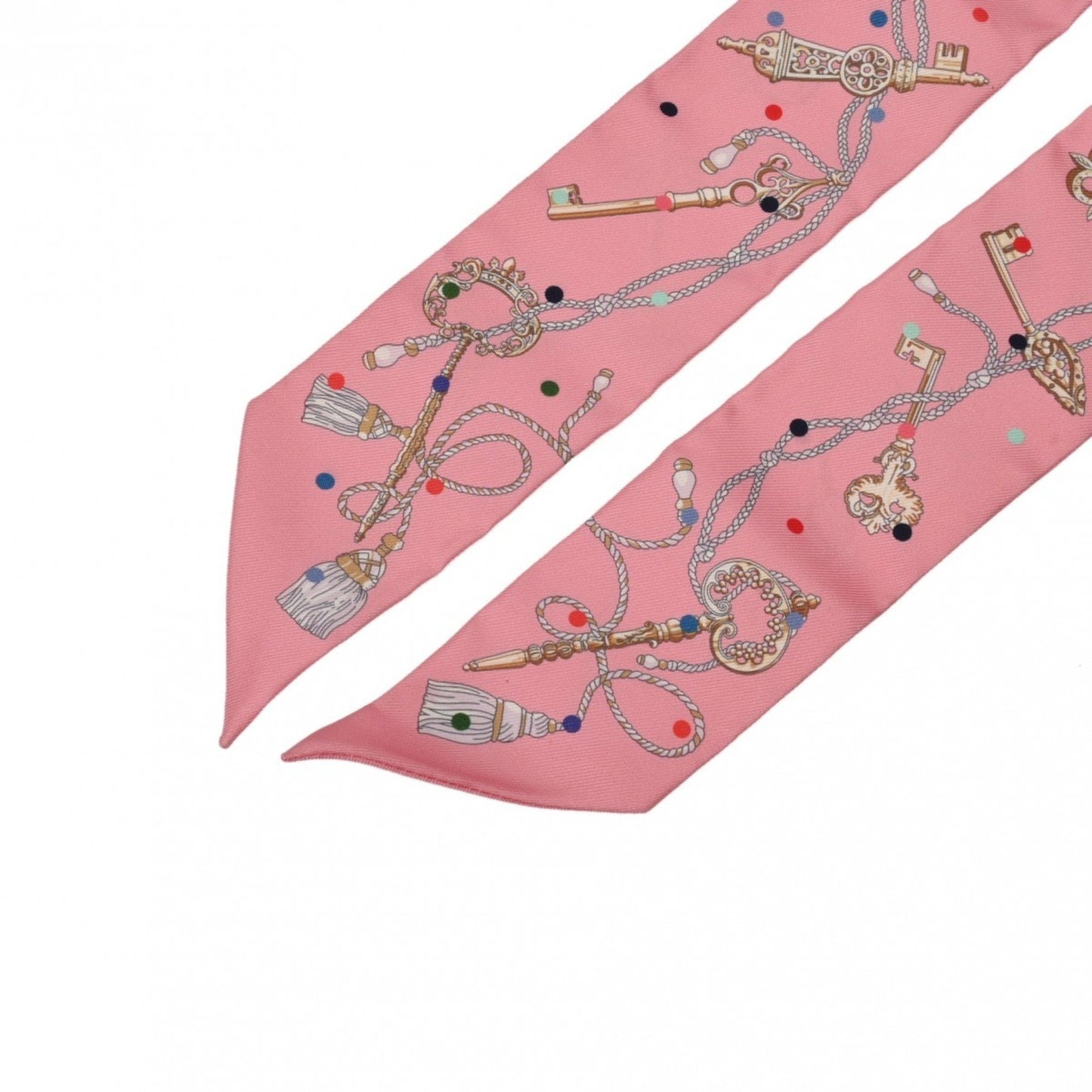 Hermes Twilly Les Cles Pois Rose