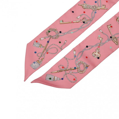 Hermes Twilly Les Cles Pois Rose