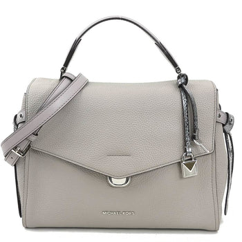 Michael Kors Handbag Shoulder Bag Leather Grey