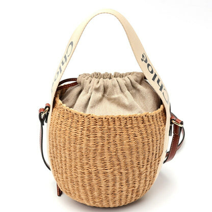 Chloe X Mifuko Fairtrade Woody Small Basket Chc22Ss381G55101 Paper White E-158531
