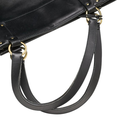 Gucci Tote Bag Handbag 94885 Black Leather