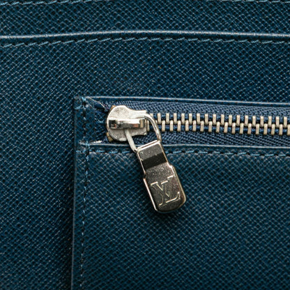 Louis Vuitton Taiga Organizer Atoll Long Wallet M30653 Ocean Navy Leather