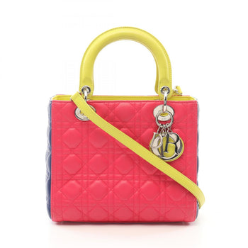 Christian Dior Dior Lady Dior Lady Cannage Handbag Leather