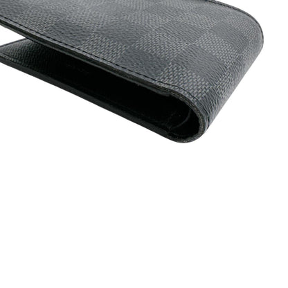 Louis Vuitton Louis Vuitton Bi-Fold Wallet Wallet Damier Graphite Portefeuille Marco Canvas N62664