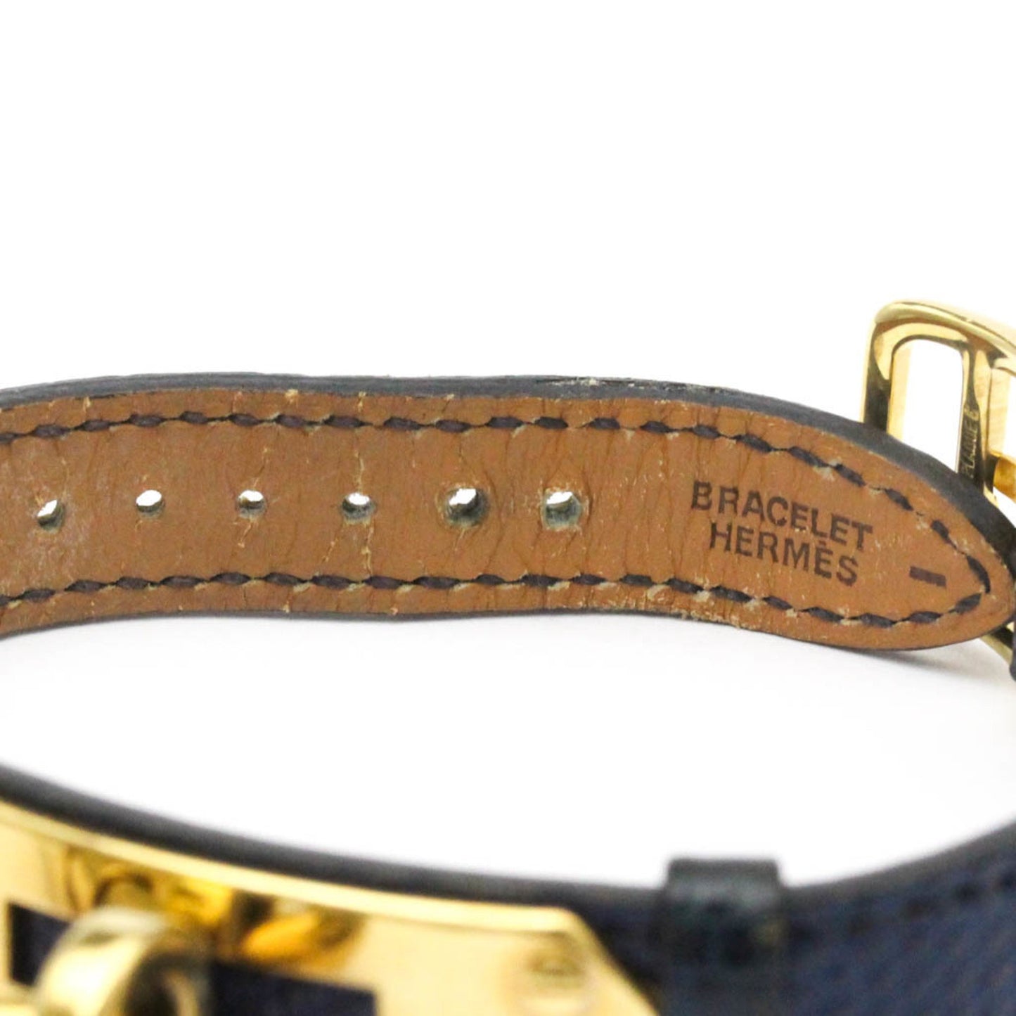 Hermes Kelly Watch Gold Plated Leather Quartz